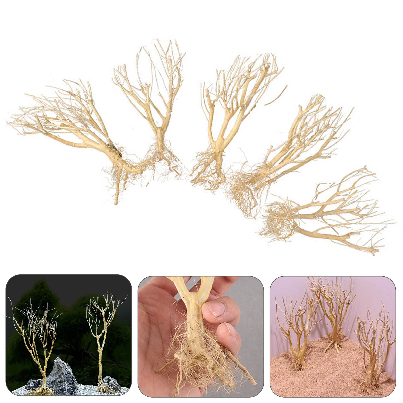 Aquarium Plant On Wood - Neues DIY Treibholz-Aquarium-Moosbaum-Fischbecken-Ornament, hochwertige Bonsai-Dekoration, Holzdekorationsornament