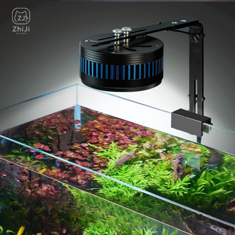 Aquarium Plant On Wood - Aquarium-Downlight LED Vollspektrum Metall-Aquariumlampe Clip-On Wasserdichte