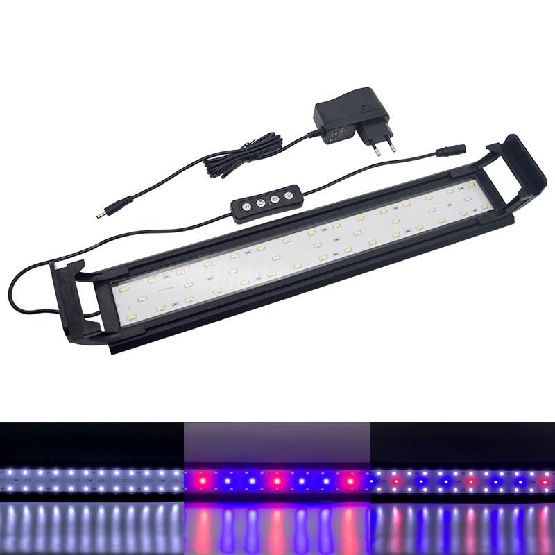 Planted Aquarium Pendant Light - Aquarium-LED-Licht für 16–64 cm große Aquarien-Vollspektrum-Clip-Lampe,