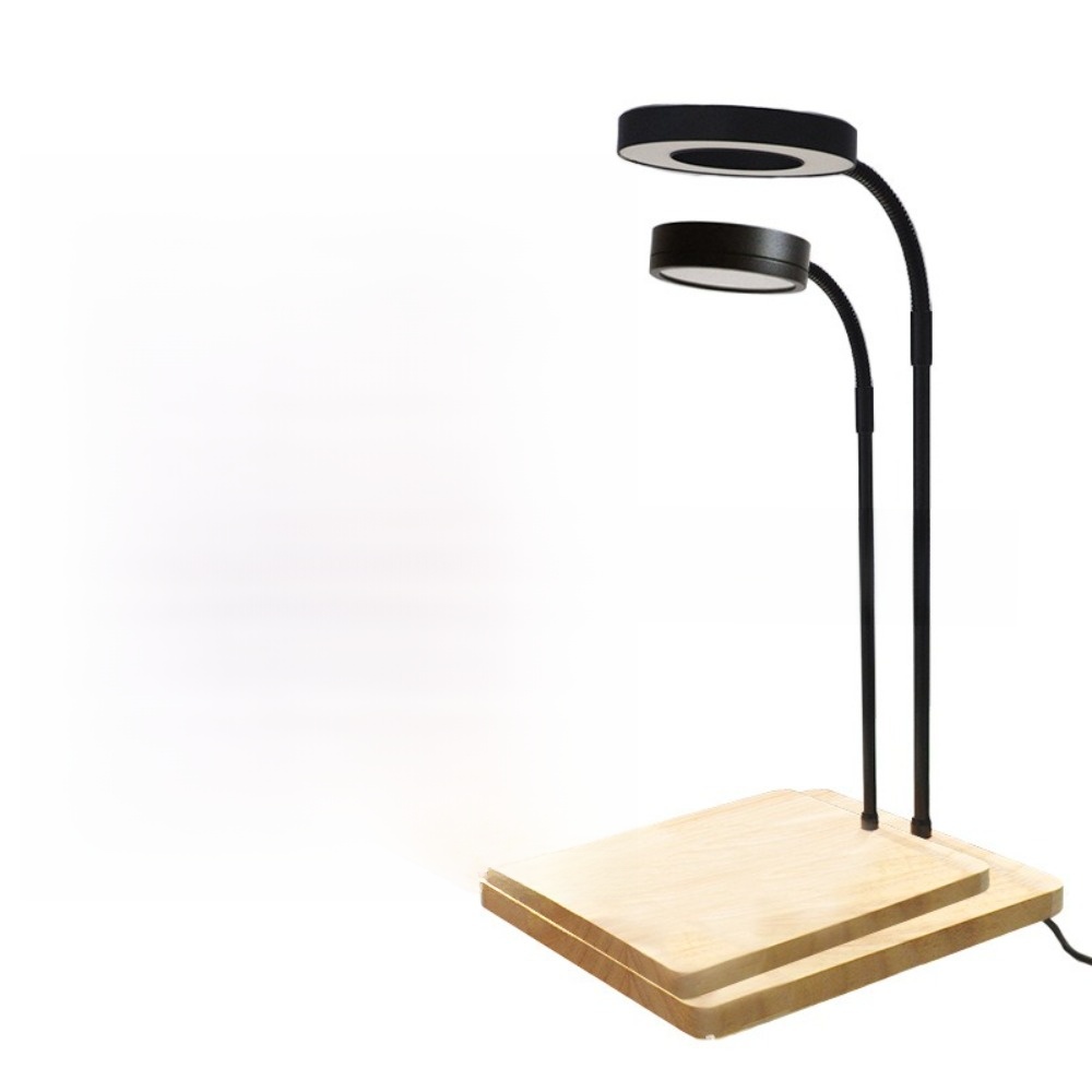 Aquarium Plant On Wood - 10W Aquarium LED-Lampe mit Holzplatte Multifunktionale