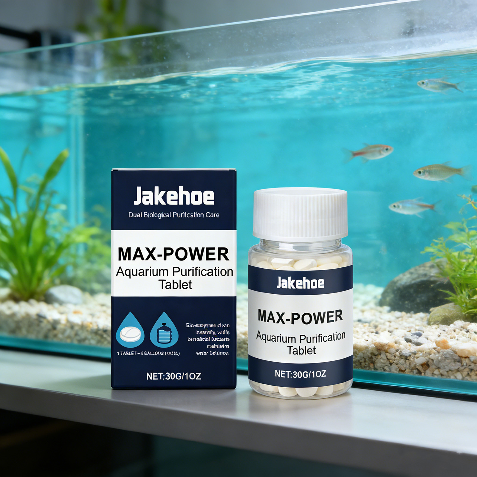 Planted Aquarium Algae Remover - Algenentferner-Tabletten für Aquarien Klare Trübe Grüne