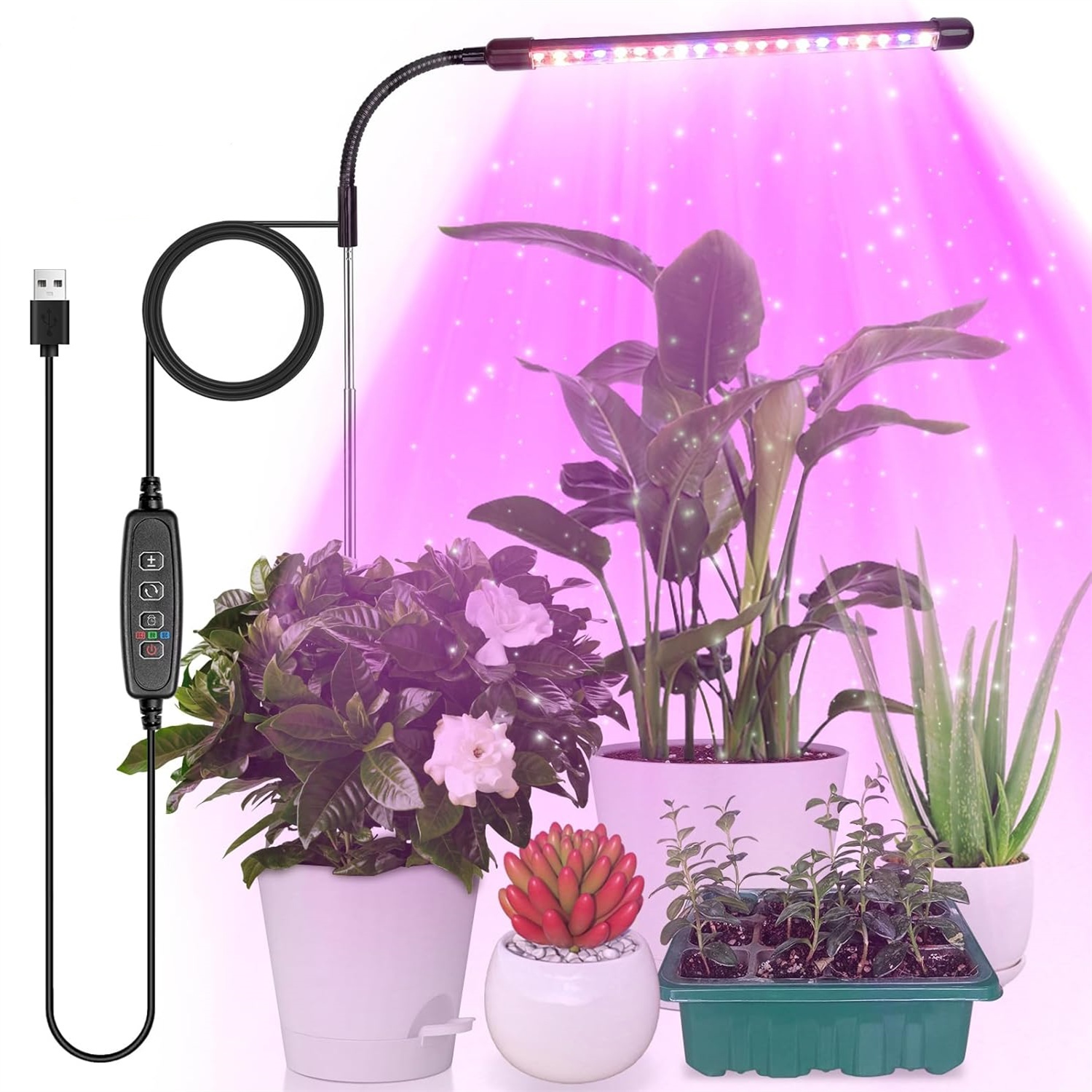 3 farben USB Wachsen Lampe Pfl – Led Planted Tank Light Bewertung und Preis