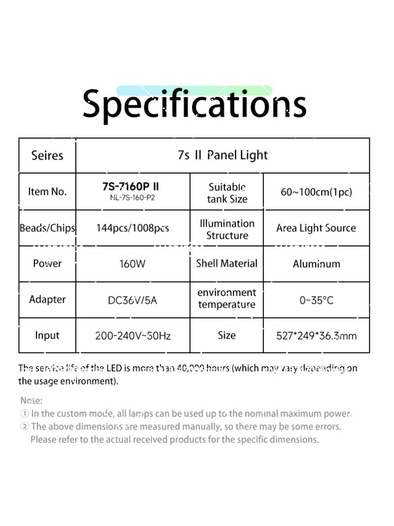 Aquarium LED-Beleuchtung 160W  – Aquarium For Planted Tank Bewertung und Preis
